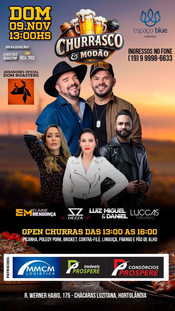 1ª Churrasco & Modão agita a cidade de Hortolândia com grandes shows 1ª Churrasco & Modão agita a cidade de Hortolândia com grandes shows